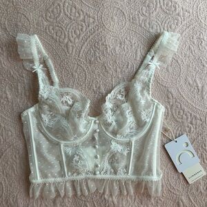 Brand New with Tags Commense White Lace Bralette